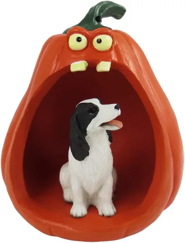 Vista 193 de Conversation Concepts Figura de Corgi galés de Halloween y calabaza Welsh Corgi Pembroke