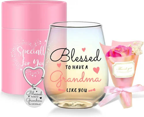Vista 11 de Yalucky Regalos para mujer amiga, vaso de vidrio de 16.2 fl oz, regalos de cumpleaños para mujer, Llaveros para mujeres, regalo de graduación