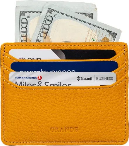 Vista 5 de Grande -3633 Estuches para tarjetas, Amarillo, Minimalista
