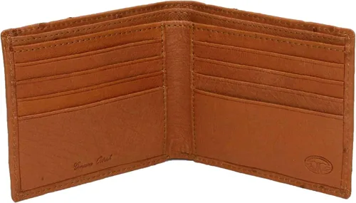 Vista 2 de Torino Cartera de cuero genuino de avestruz Billfold
