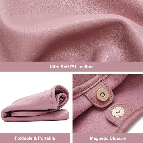 Vista 3 de Montana West Bolsos estilo hobo holgados para mujer, bolsos de hombro suaves de diseñador para mujer, bolso de mano con asa superior