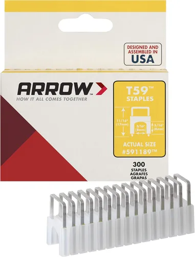 Vista 4 de Arrow T59 - Pistola de grapas resistente + grapas aisladas de acero inoxidable T59 genuinas