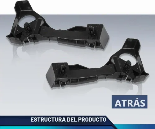 Vista 8 de PIT66 Juego de Soportes de Parachoques Delantero Izquierdo y Derecho 2 Piezas Compatible con Toyota Corolla CE LE S 2003-2008, Compatible