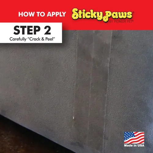 Vista 4 de Bandas de control de arañazos Sticky Paws, normal, Transparente