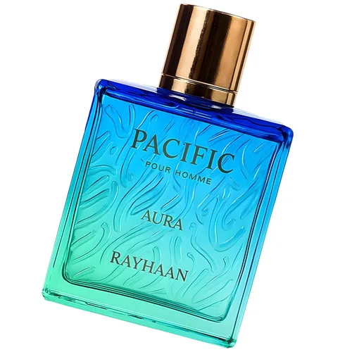 Vista 3 de Rayhaan Pacific Aura - Cítrico, Aromático, Menta, Ámbar, Fresco - Eau de Parfum Spray para Hombre, 3.4 oz / 100 ml