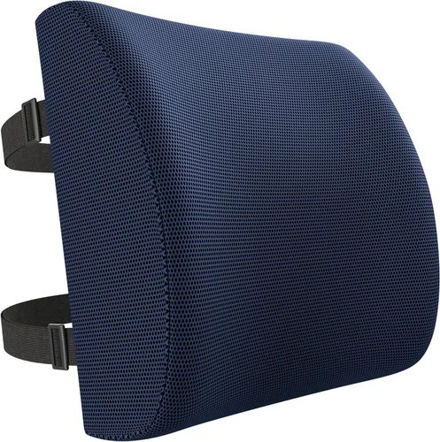 Vista 16 de FORTEM Almohada de apoyo lumbar para silla de oficina, almohada de apoyo Gris claro