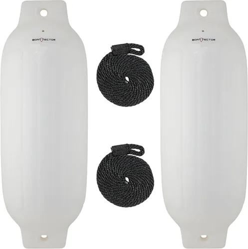 Vista 34 de Extreme Max 3006.7375 BoatTector Defensa Inflable Value Paquete de 2 - 4.5" x 16", Negro