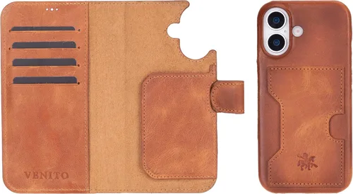 Vista 162 de Venito Florence - Funda de piel compatible con Samsung Galaxy S9, extra segura con bloqueo RFID, cartera desmontable para teléfono (gris decolorado)