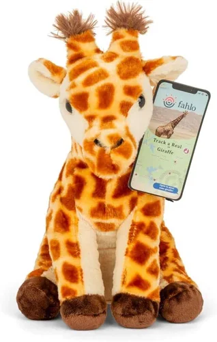 Vista 6 de Fahlo - Juguete de peluche de jirafa, juguete de peluche de 12 pulgadas, mapa de seguimiento 3D