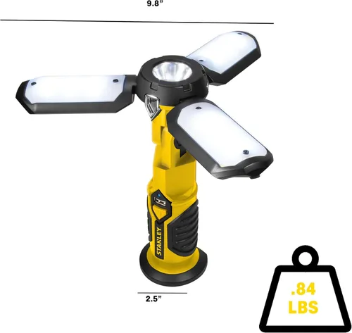 Vista 5 de STANLEY SAT3S Satellite luz de trabajo LED de 300 lúmenes recargable con cargador USB