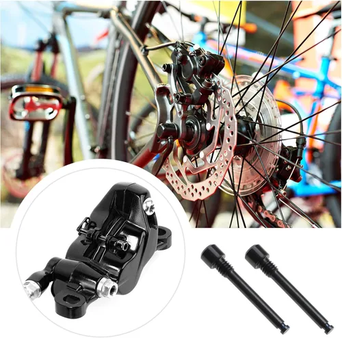 Vista 2 de Sing F LTD - 2 pernos de titanio M4 para pastillas de freno de disco de bicicleta, insertos de pasador roscado, pasador de pasador de disco