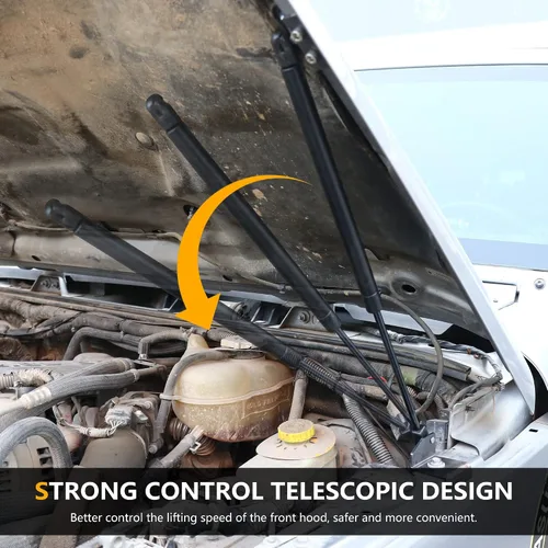 Vista 2 de Kit de asistencia de soporte de elevación de puntales de capó RERPRO compatible con Jeep Wrangler JK Unlimited 2/4 puertas 2007-2018 Accesorios