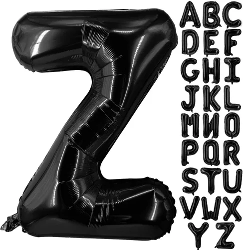 Vista 21 de Lovoir Globos grandes de 40 pulgadas con letras B negras de gran tamaño, globo de helio de aluminio de Mylar para decoración de fiesta