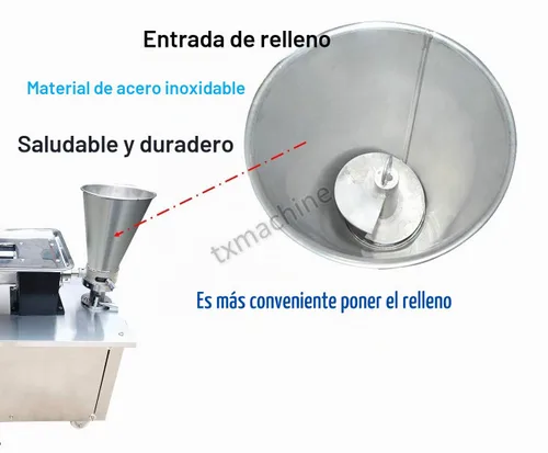 Vista 4 de T. X. Máquina automática de bolas de masa hervida Samosa/empanada/Rollo de resorte/pierogi/Ravioli/Momo máquina del fabricante con 1 molde libre