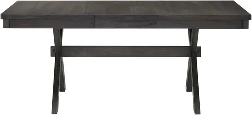 Vista 4 de Crosley Furniture Hayden Modern Farmhouse - Mesa de comedor de madera, pizarra