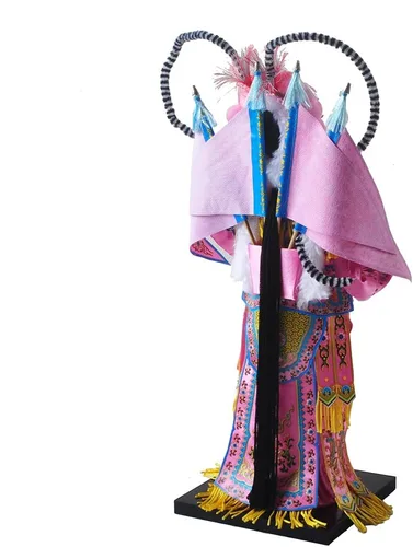 Vista 3 de NW Figura de seda de artesanía tradicional china de 12 pulgadas, adornos coleccionables de personajes antiguos chinos para decoración del hogar