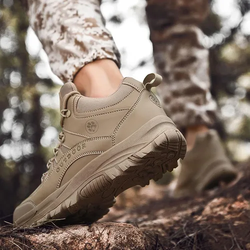 Vista 5 de Tenis de baloncesto para hombre con diseño de fronteras, de gran tamaño, para viajes, deportes, montañismo, color Shaku, color negro, para hombre