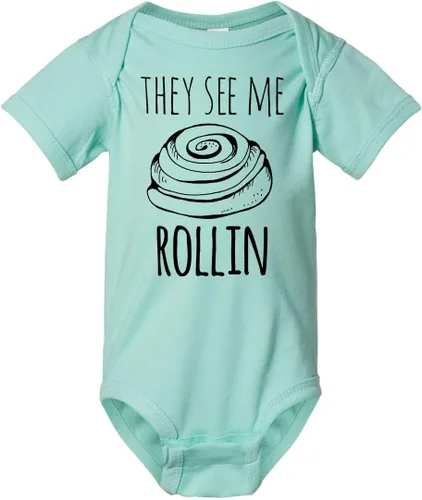 Vista 14 de Lindo mameluco, body de bebé dulce, mameluco gráfico, camisas con refranes, gris jaspeado, frío o lavanda