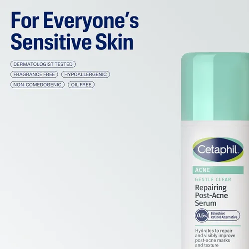 Vista 7 de CETAPHIL Suero Reparador Suave y Claro Post-Acné, Alternativa al Retinol, Suero Sin Aceite para Piel Sensible, 1 Onza Líquida, Bakuchiol, Mejora