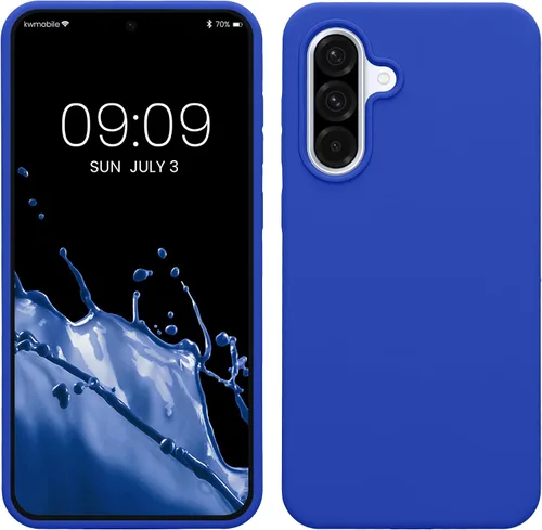 Vista 114 de kwmobile Funda Compatible con Samsung Galaxy A14 5G - Funda de teléfono de TPU y silicona con acabado suave - Verde Lima