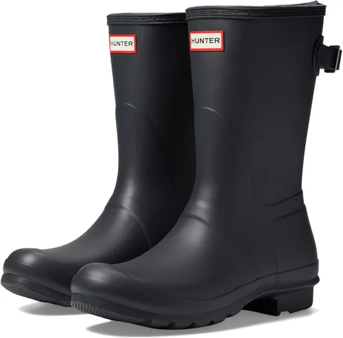 Vista 4 de Hunter Botas cortas ajustables originales para mujer, parte superior de goma con forro de nailon, plantilla acolchada y correa con hebilla