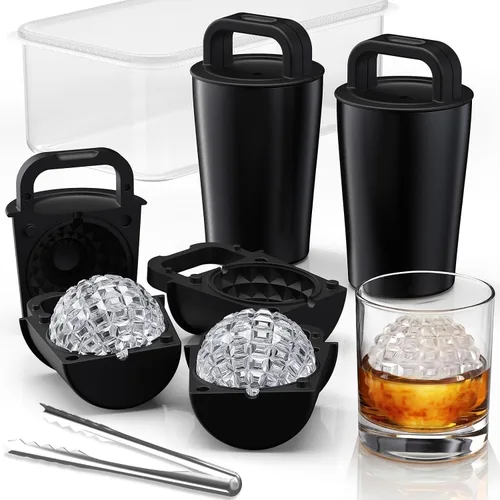 Vista 13 de DOQAUS Bandeja de silicona para cubitos de hielo, molde cuadrado