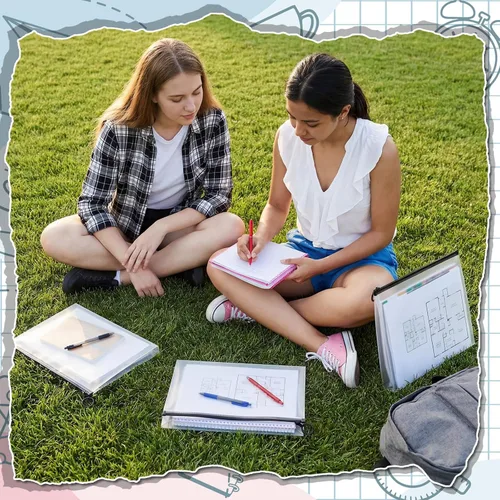 Vista 4 de Yexiya 14 sobres de plástico transparente con cremallera para el regreso a clases, carpeta de documentos con cremallera A4, carpeta de archivos