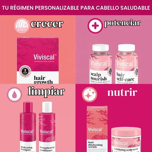 Vista 9 de Viviscal Paquete: Champú Espesante Cabello 8.5 fl oz y Suero 1.7 fl oz