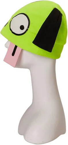 Vista 4 de Invader Cosplay Zim - Gorro de disfraz color verde