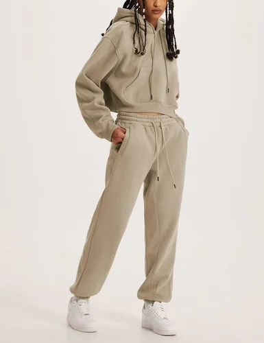 Vista 6 de UANEO Conjunto deportivo de 2 piezas para mujer, sudadera con capucha y sudadera para correr