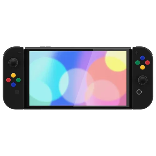 Vista 16 de eXtremeRate DIY Full Set Shell Buttons for Nintendo Switch OLED, Soft Touch Replacement Console Back Plate & Kickstand, Custom Case Housing for