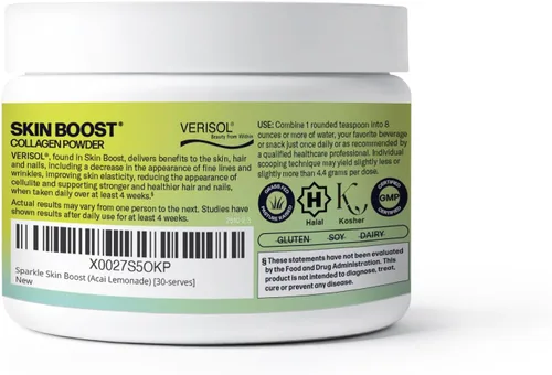 Vista 2 de Sparkle Wellness VERISOL - Péptidos de colágeno hidrolizados bioactivos Suplemento de colágeno en polvo con vitamina C para la salud de la piel