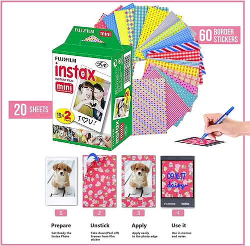 Vista 2 de Fujifilm Cámara instantánea Instax Mini 11 + funda de transporte compatible con obturador + paquete económico de película Fuji (20 hojas) + paquete