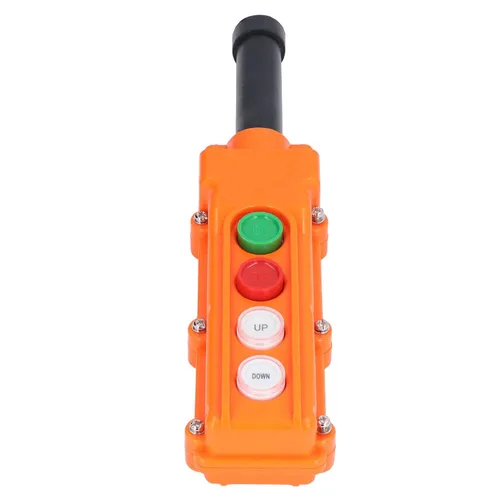 Vista 3 de COB-61A interruptor de botón de empuje de grúa Interruptor de control remoto de alzamiento a prueba de lluvia para grúas puertas traseras