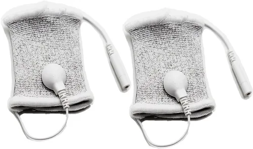 Vista 6 de E-stim Accesorios ajustables de hilo de plata conductor de tela para accesorios de masajeador de dedo de estimulación TENS