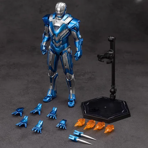 Vista 5 de HiPlay ZD, Iron Man MK30, versión no luminosa, escala 1/10, juego completo de figuras de acción coleccionables 1906-30