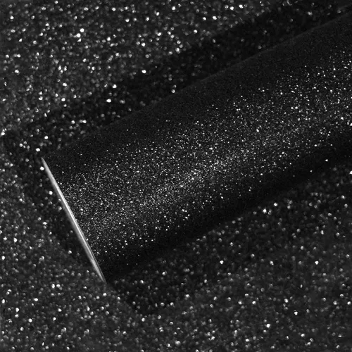 Vista 15 de VEELIKE Papel tapiz holográfico con purpurina plateada de 15.7 x 118 pulgadas, para pegar y despegar, extraíble, papel de contacto con purpurina Oro