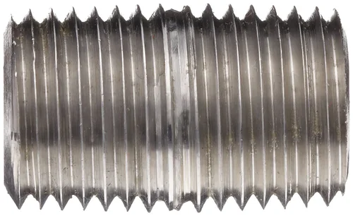 Vista 2 de Accesorio de tubería de acero inoxidable 304/304L, boquilla, Schedule 40 soldada, NPT macho