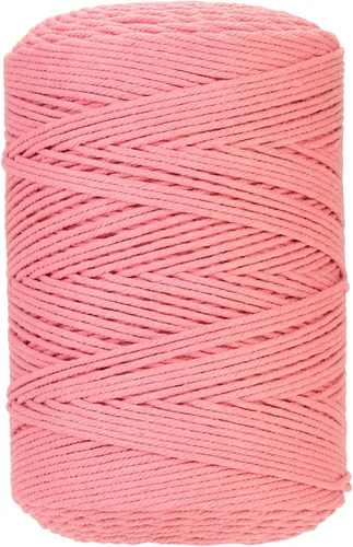 Vista 92 de Cuerda de macramé de 2 mm x 349 metros de cuerda de algodón natural para macramé, cuerda de macramé de color, cuerda de algodón suave, suministros