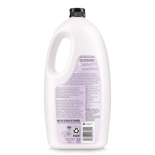 Vista 2 de Love Home and Planet - Detergente para lavavajillas, gel de lavanda y aceite de argán, 56 onzas