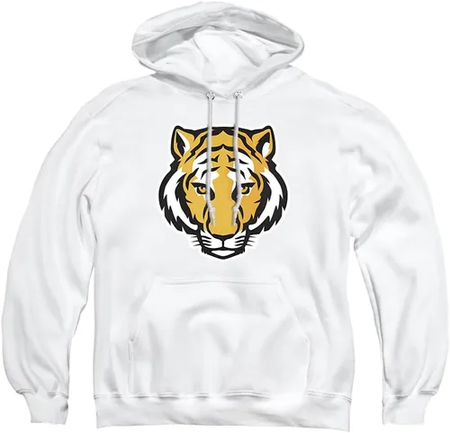 Vista 6 de Distressed College Primary Logo Adult Pullover Hoodie Collection 1 Universidad Estatal de Albany