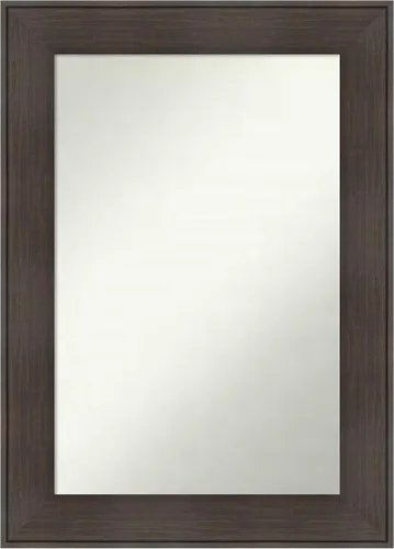Vista 42 de Amanti Art Espejo personalizado, espejo de baño de veta de madera rústica William, espejo de pared o espejo de tocador de baño sobre el fregadero
