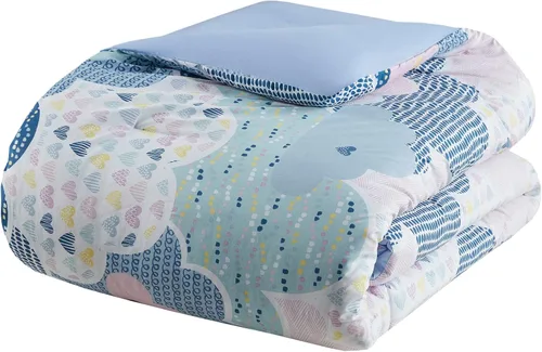 Vista 13 de Intelligent Design Edredón para niños, vibrante, divertido y juguetón con estampado de unicornio alternativo para todas las estaciones, juego