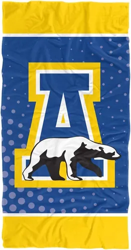 Vista 190 de LOGOVISION Manta Abilene Christian University, 30x60 Logo Dots CottonFront/PolyBackBeachTowel