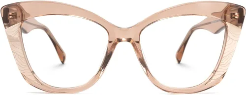 Vista 8 de Zeelool Gafas vintage con bloqueo de luz azul ojo de gato para mujer Amy JGA300178