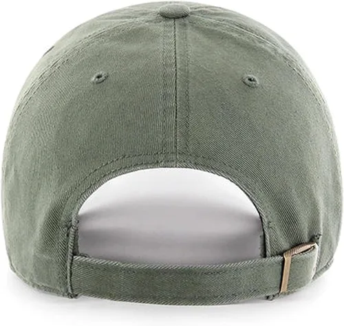 Vista 2 de 47 Brand MLB Moss Green Primary Logo Clean Up Adjustable Strap Baseball Cap Hat, Adult One Size Fits All