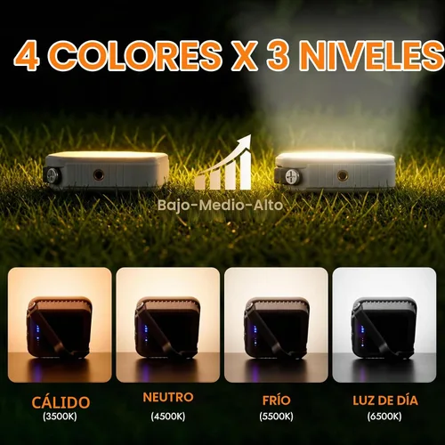 Vista 3 de WARSUN Linterna que acampa recargable, linterna solar LED 1000LM