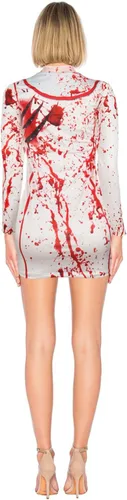 Vista 6 de Disfraz sexy de enfermera para mujer - Scary Morph Zombie Dress Suits for Halloween