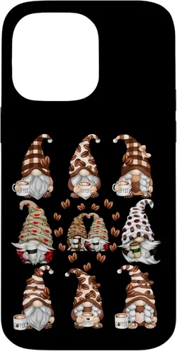 Vista 21 de Novelty Coffee Graphic For Women And Men Funny Gnome Case for iPhone 16