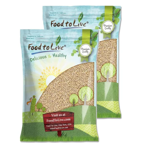 Vista 10 de Food to Live Cebada perlada, 1.5 libras - Cebada descascarada procesada, grano de cereal, kosher, vegano, a granel. Cocina más rápido. Alto